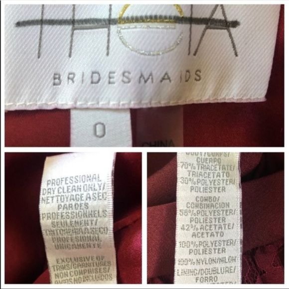 BHLDN Theia Mila Jumpsuit in Wine Size 0 - Picture 8 of 8